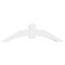 Ekena Millwork Archdale Architectural Grade PVC Gable Bracket, 60"W x 17 1/2"H x 6"D x 6"F, 7/12 Pitch GBP060X18X0606ARC00 - alternate 3